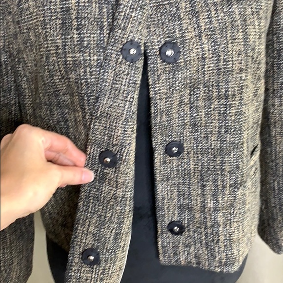 BANANA REPUBLIC tweed short blazer jacket - Picture 4 of 5